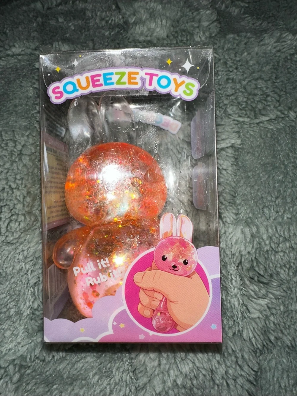 Decompression Orange Bunny Squishy Toy